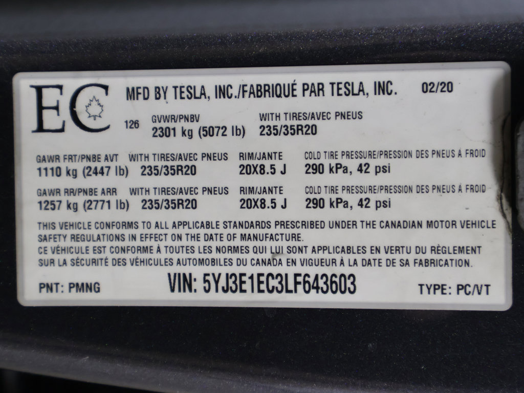 Used 2020 Tesla Model 3 Performance AWD/4WD image 46