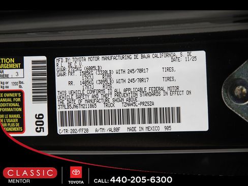 Certified 2026 Toyota Tacoma SR5 AWD/4WD image 23