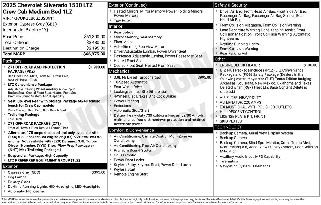 Used 2025 Chevrolet Silverado 1500 LTZ AWD/4WD image 2