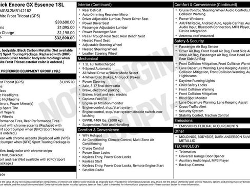 Used 2021 Buick Encore GX Essence image 2