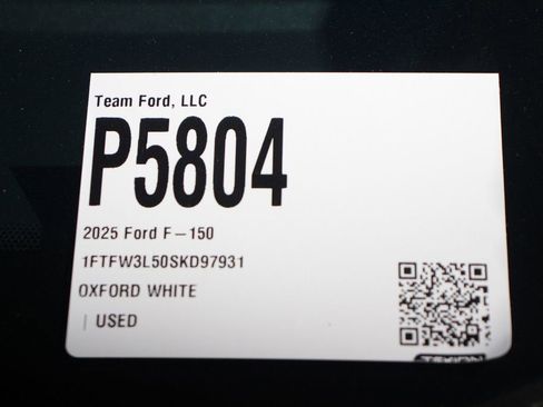 Certified 2025 Ford F150 XLT w/ Equipment Group 301A Standard image 30