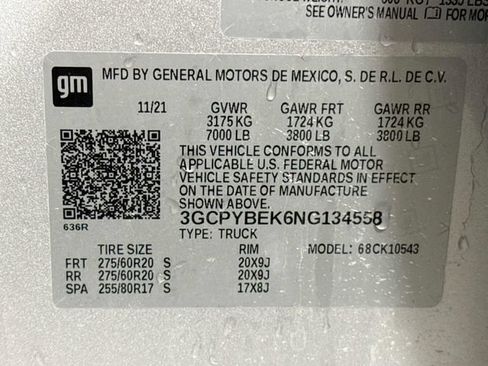 Used 2022 Chevrolet Silverado 1500 Custom w/ Safety Confidence Package AWD/4WD image 29