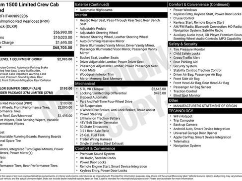 Used 2019 RAM 1500 Limited AWD/4WD image 4