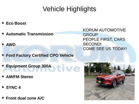 Certified 2025 Ford Escape ST-Line AWD/4WD image 4