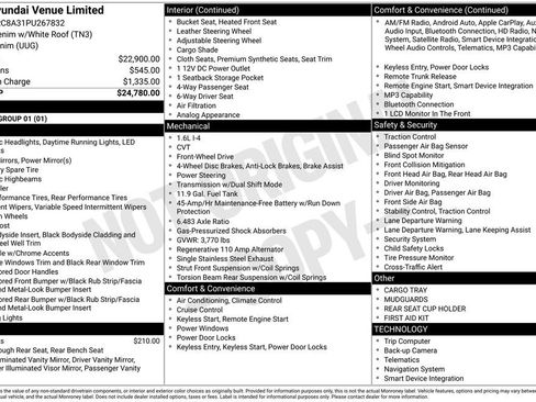 Certified 2023 Hyundai Venue Limited FWD image 24