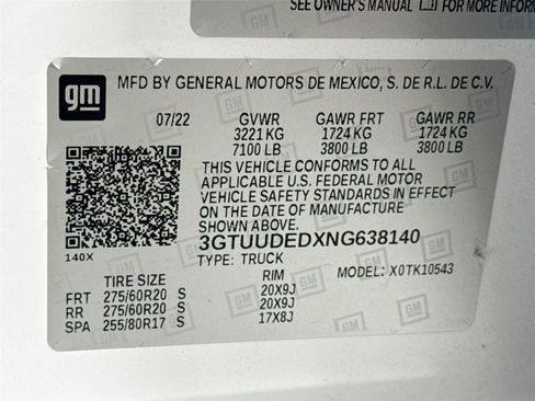 Used 2022 GMC Sierra 1500 SLT w/ SLT Premium Plus Package AWD/4WD image 48