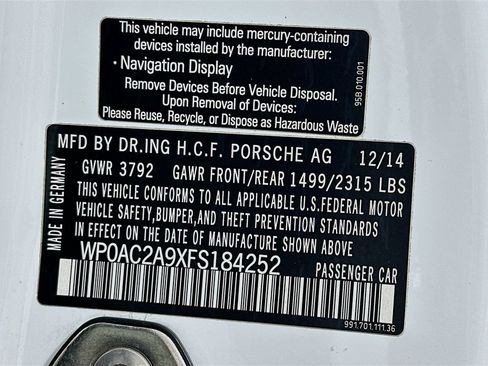 Used 2015 Porsche 911 GT3 RWD image 17