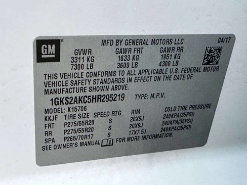 Used 2017 GMC Yukon SLE w/ SLE Value Package image 38