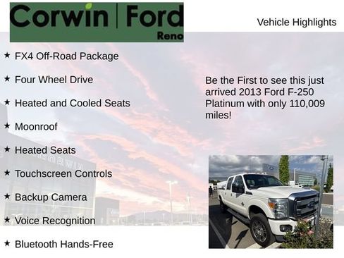 Used 2013 Ford F250 Platinum AWD/4WD image 4