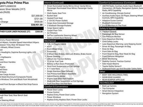 Used 2018 Toyota Prius Prime Plus FWD image 33