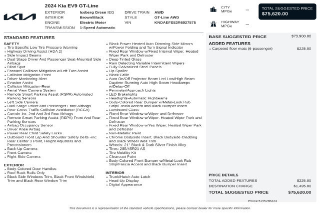 Used 2024 Kia EV9 GT-Line AWD/4WD image 39