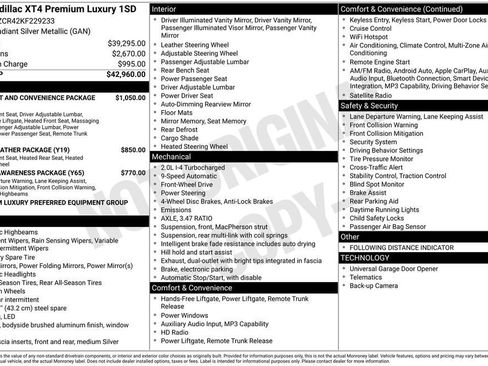 Used 2019 Cadillac XT4 Premium Luxury FWD image 11