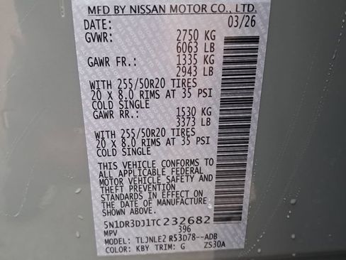 New 2026 Nissan Pathfinder Platinum w/ Lighting Package AWD/4WD image 31