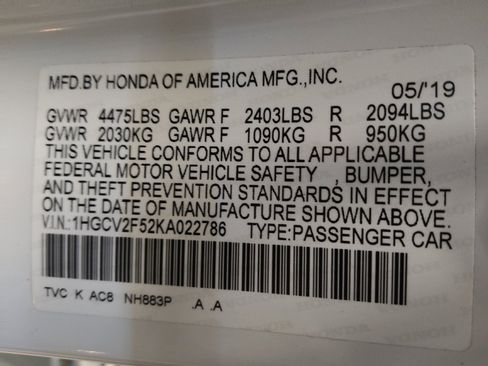 Used 2019 Honda Accord EX-L image 33