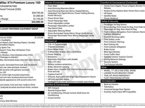 Used 2021 Cadillac XT4 Premium Luxury FWD image 6