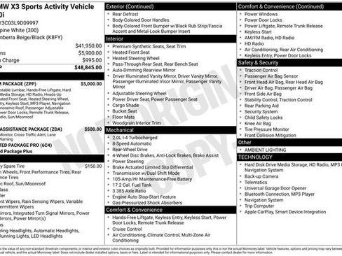 Used 2020 BMW X3 sDrive30i w/ Premium Package image 10