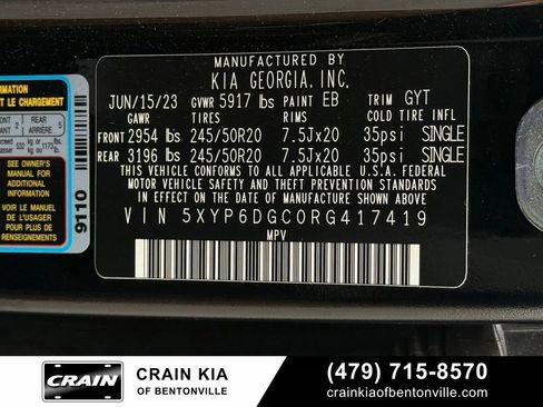 Certified 2024 Kia Telluride S w/ S Sunroof Package AWD/4WD image 30