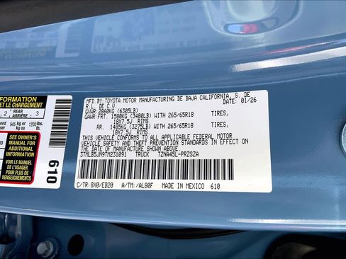 New 2026 Toyota Tacoma Limited image 21