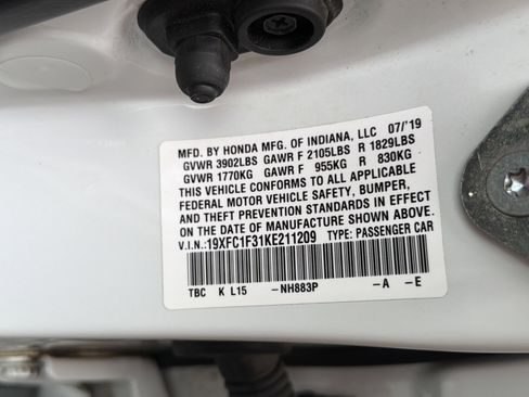 Used 2019 Honda Civic EX image 23