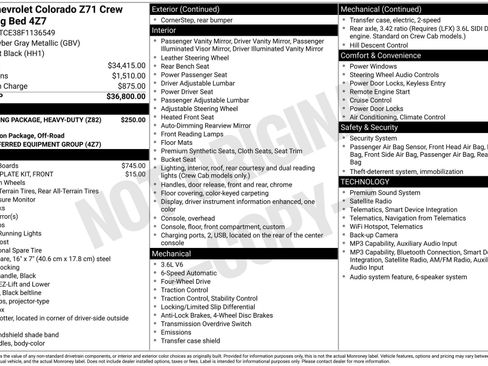 Used 2015 Chevrolet Colorado Z71 AWD/4WD image 4