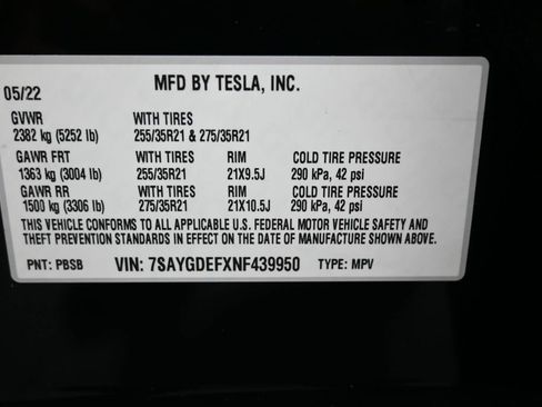 Used 2022 Tesla Model Y Performance AWD/4WD image 9