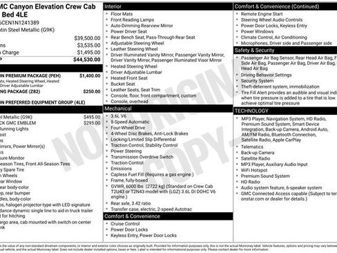 Used 2022 GMC Canyon Elevation w/ Elevation Premium Package AWD/4WD image 2