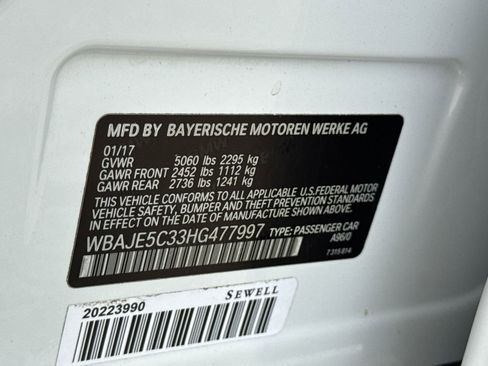 Used 2017 BMW 540i RWD image 35