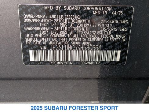 Used 2025 Subaru Forester Sport AWD/4WD image 31