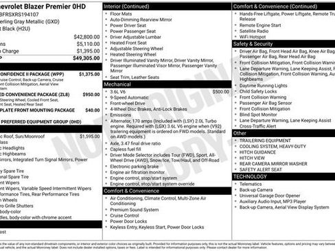 Used 2024 Chevrolet Blazer Premier w/ Driver Confidence II Package image 2