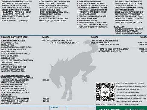 Certified 2023 Ford Bronco Badlands image 2