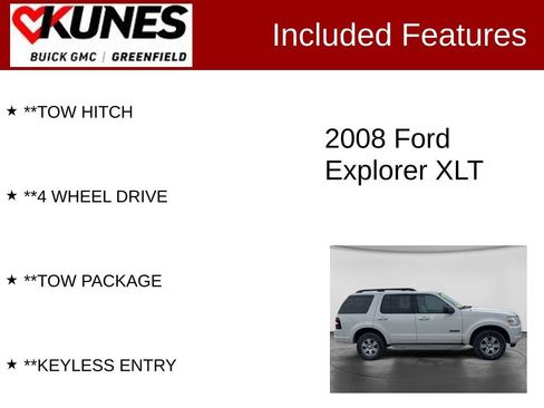 Used 2008 Ford Explorer XLT AWD/4WD image 2