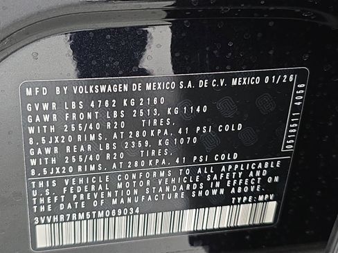 New 2026 Volkswagen Tiguan SE R-Line FWD image 35