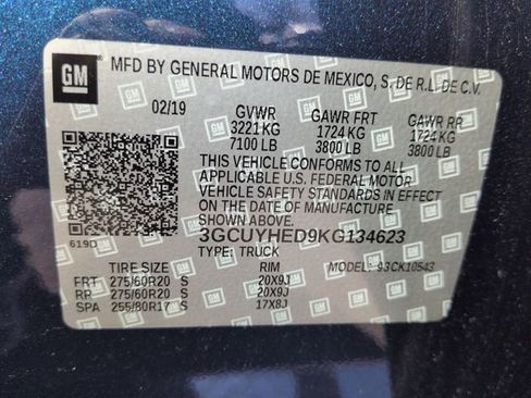 Used 2019 Chevrolet Silverado 1500 High Country w/ Technology Package image 35