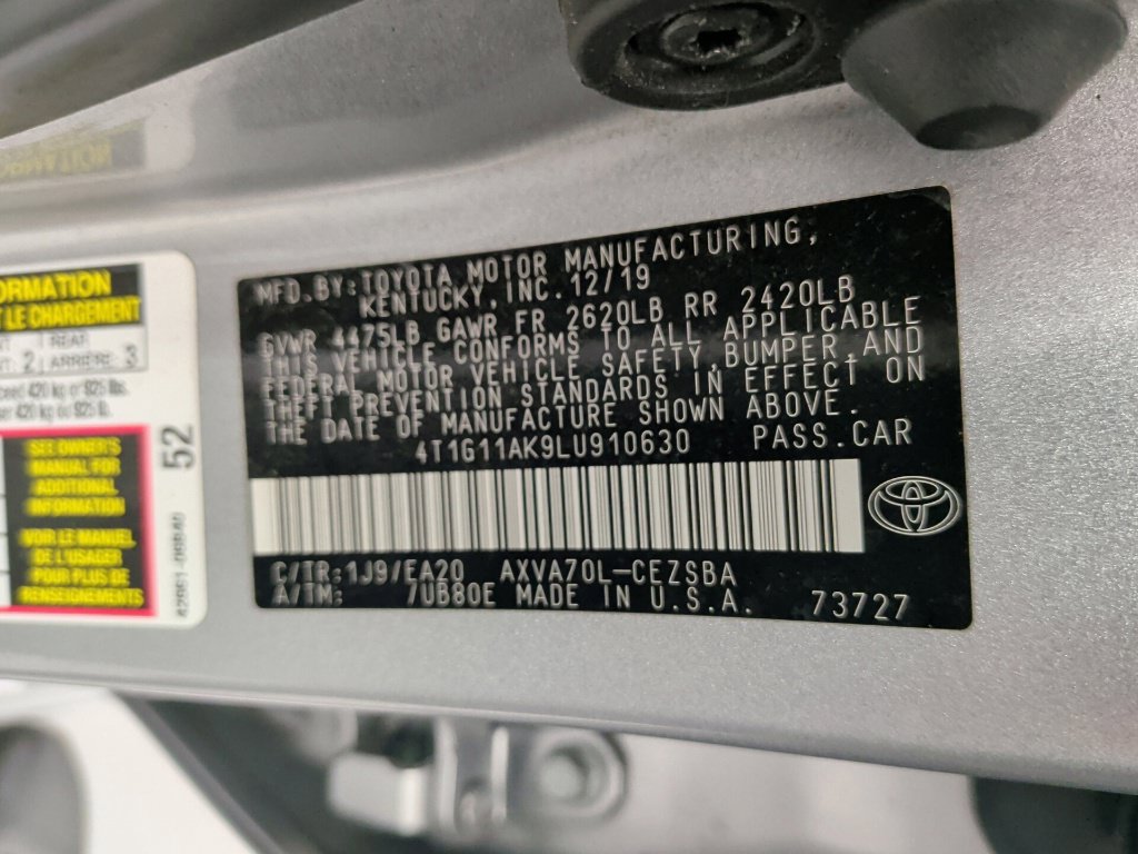 Used 2020 Toyota Camry SE FWD image 39