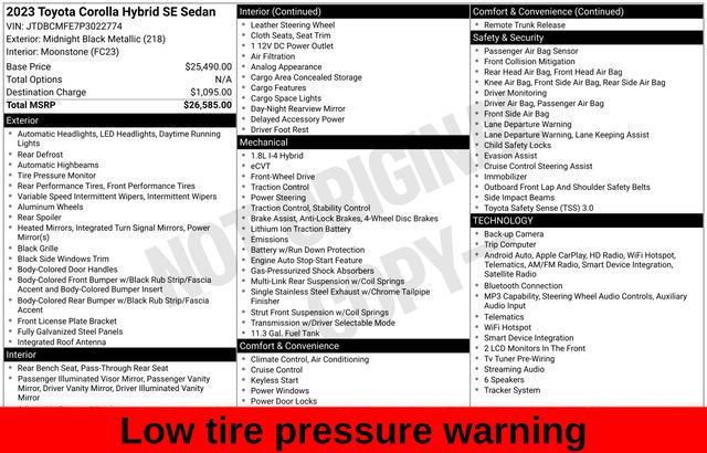 Used 2023 Toyota Corolla SE FWD image 28
