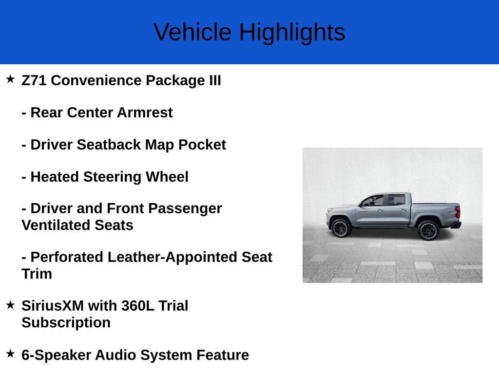 New 2026 Chevrolet Colorado Z71 w/ Technology Package AWD/4WD image 3