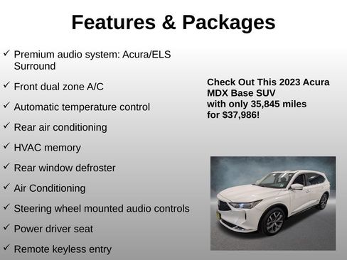 Used 2023 Acura MDX SH-AWD w/ Technology Package image 12