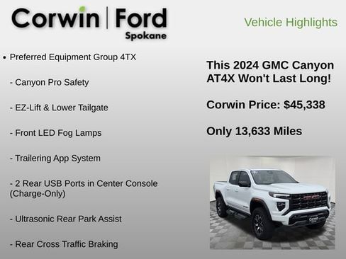 Used 2024 GMC Canyon AT4X image 30