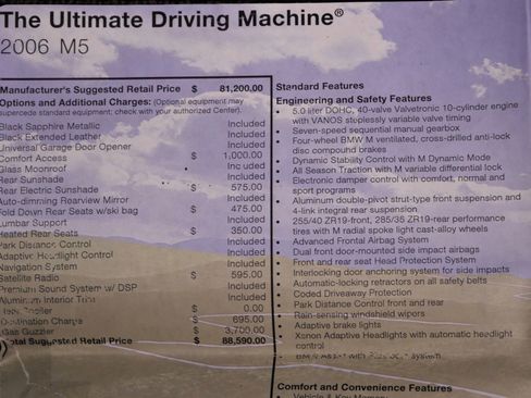 Used 2006 BMW M5 RWD image 27