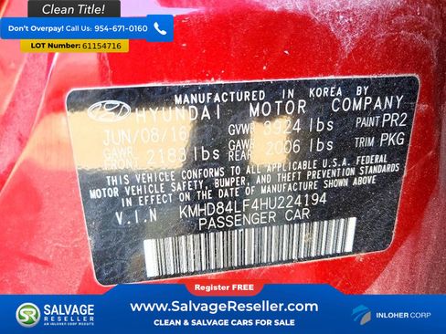 Used 2017 Hyundai Elantra SE FWD image 16
