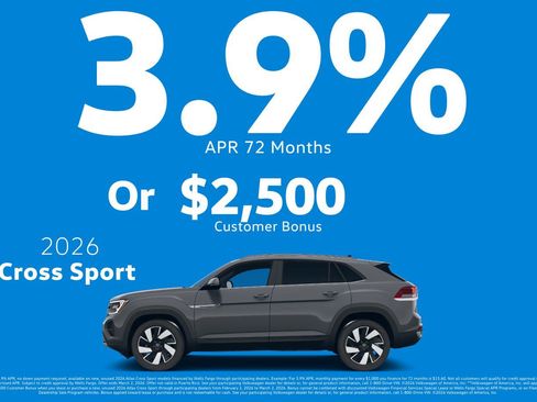 New 2026 Volkswagen Atlas Cross Sport SE image 3