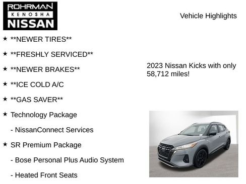 Used 2023 Nissan Kicks SR w/ SR Premium Package FWD image 8