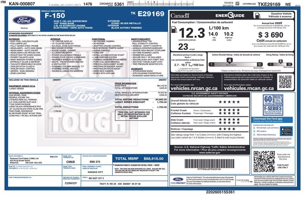 Used 2026 Ford F150 Lariat AWD/4WD image 41