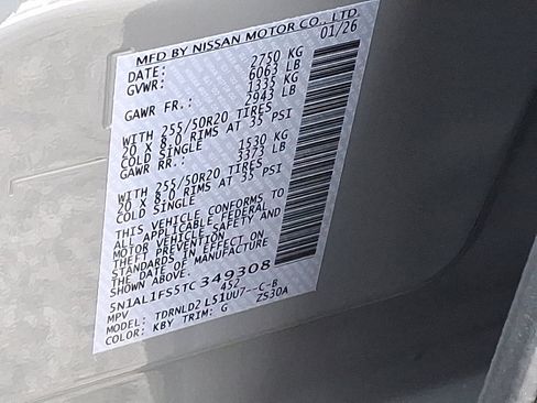 New 2026 INFINITI QX60 Luxe w/ Cargo Package image 9