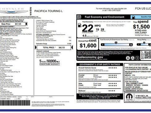 Used 2022 Chrysler Pacifica Touring-L image 4