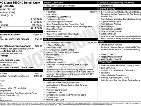 New 2026 GMC Sierra 3500 Denali w/ Denali Reserve Package AWD/4WD image 40