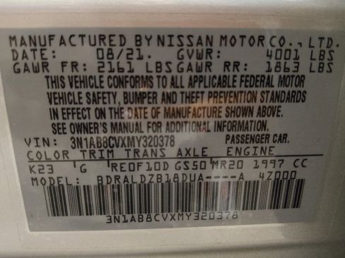 Used 2021 Nissan Sentra SV FWD image 33