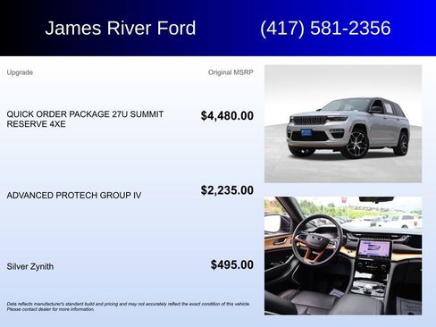 Used 2022 Jeep Grand Cherokee Summit AWD/4WD image 5