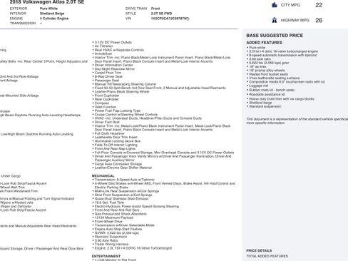 Used 2018 Volkswagen Atlas SE image 2