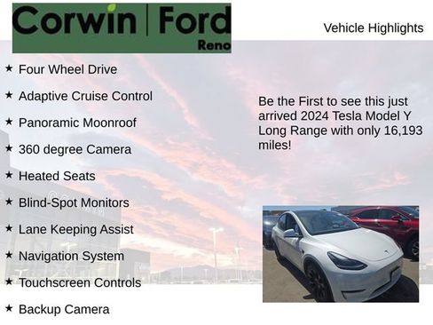 Used 2024 Tesla Model Y Long Range AWD/4WD image 4